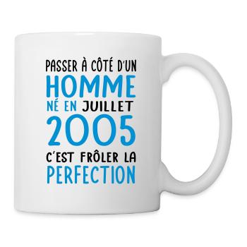 Anniversaire 20 ans - Né en Juillet 2005 - Mug blanc - blanc - Droite