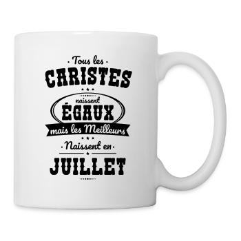 Caristes égaux meilleurs naissent en Juillet - Mug blanc - blanc - Droite