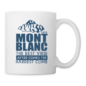 Bergsteigen Mont Blanc Wandern - Tasse - Weiß - Rechts