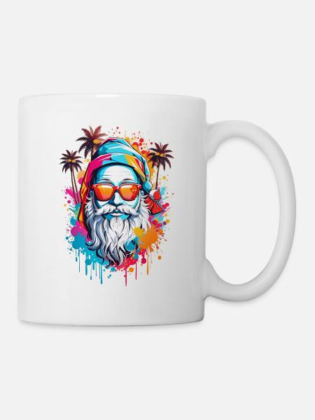 Coole Weihnachtsmann - Tasse - Weiß