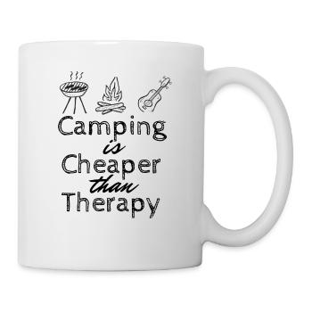 Camping is my Therapy - Mug - white - Right
