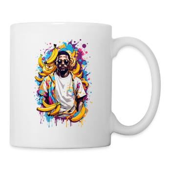 Homme banane - Mug blanc - blanc - Droite