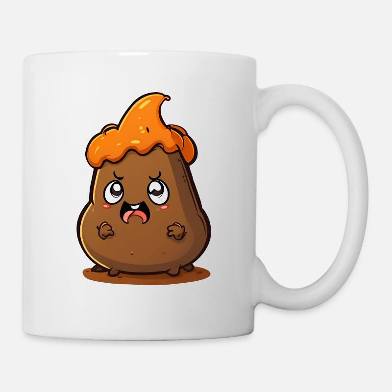 Funny Halloween Monster Poop Pile - Mug - white