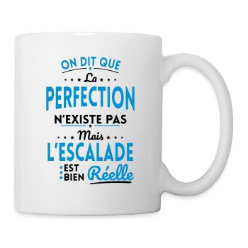La Perfection n'existe pas l'escalade est Réelle - Mug blanc - blanc - Droite