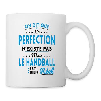 La Perfection n'existe pas le Handball est Réel - Mug blanc - blanc - Droite