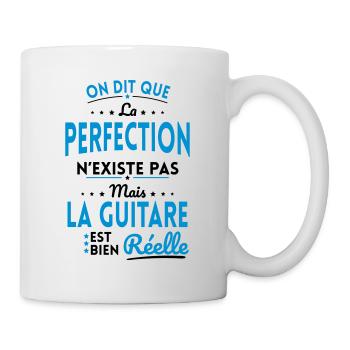 La Perfection n'existe pas la Guitare est Réelle - Mug blanc - blanc - Droite