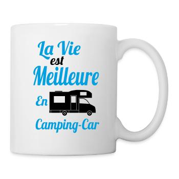 La vie est meilleure en Camping-Car - Cadeau - Mug blanc - blanc - Droite