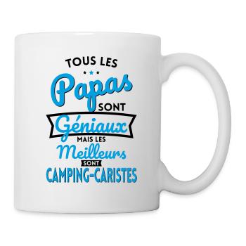 Papas géniaux les meilleurs sont Camping-caristes - Mug blanc - blanc - Droite
