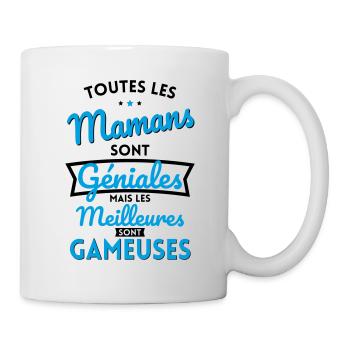 Mamans sont géniales les meilleures sont Gameuses - Mug blanc - blanc - Droite