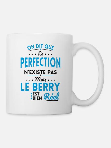 La Perfection n'existe pas le Berry est bien Réel - Mug blanc - blanc