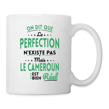 Perfection n'existe pas le Cameroun est bien Réel - Mug blanc - blanc - Droite