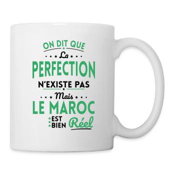 La Perfection n'existe pas le Maroc est bien Réel - Mug blanc - blanc - Droite
