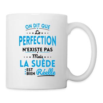 La Perfection n'existe pas la Suède est Réelle - Mug blanc - blanc - Droite
