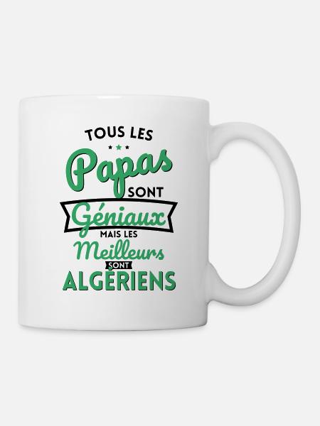 Papas géniaux mais les meilleurs sont Algériens - Mug blanc - blanc