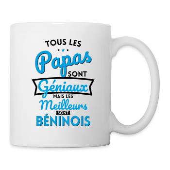 Papas géniaux mais les meilleurs sont Béninois - Mug blanc - blanc - Droite