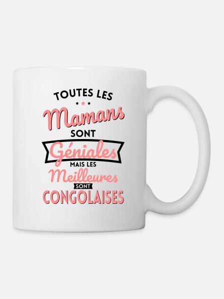 Mamans géniales les meilleures sont Congolaises - Mug blanc - blanc