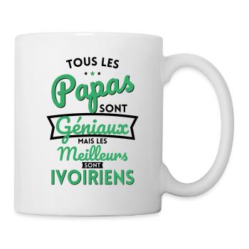 Papas géniaux mais les meilleurs sont Ivoiriens - Mug blanc - blanc - Droite