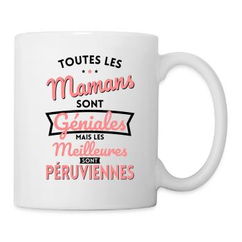Mamans géniales les meilleures sont Péruviennes - Mug blanc - blanc - Droite