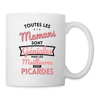 Mamans géniales les meilleures sont Picardes - Mug blanc - blanc - Droite