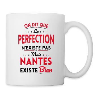 Perfection n'existe pas Nantes existe bien - Mug blanc - blanc - Droite