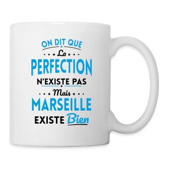 Perfection n'existe pas Marseille existe bien - Mug blanc - blanc - Droite