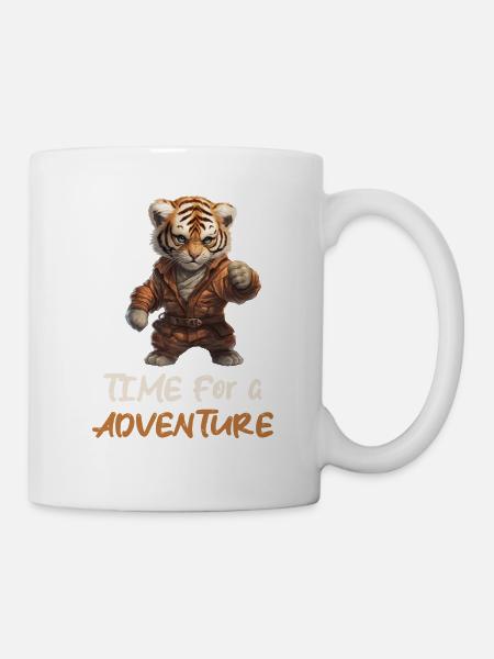 Löwe Baby Adventure Time - Tasse - Weiß