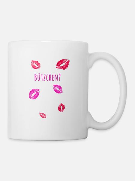 Bisous, bisous, carnaval, bisous - Mug blanc - blanc
