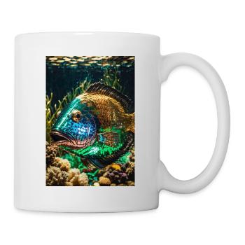 goldfish,colorful,sequins,fish,metallic - Mug - white - Right