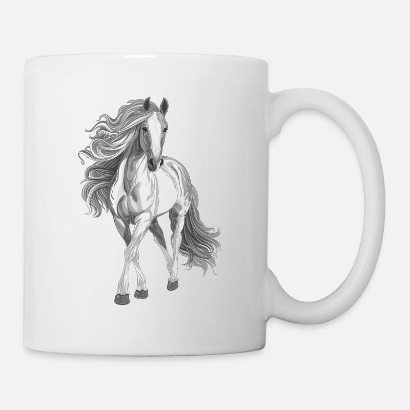 Pferd - Tasse - Weiß