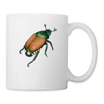 Popillia japonica - an invasive species - Mug - white - Right