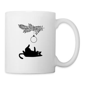 Christmas Cat: A Festive Feline's Holiday Antics - Tasse - Weiß - Rechts