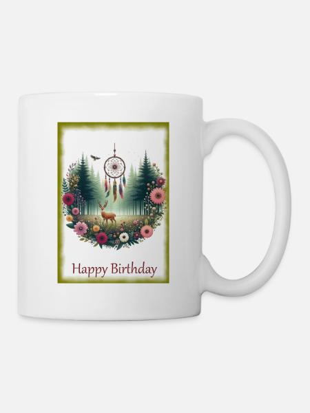 Happy Birthday Nature - Mug - white