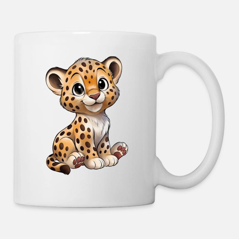 Léopard - Mug blanc - blanc