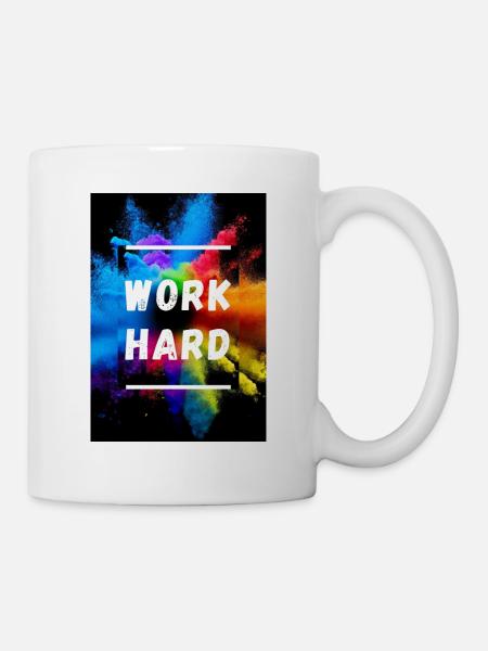 Motivation Work Hard - Mug - white