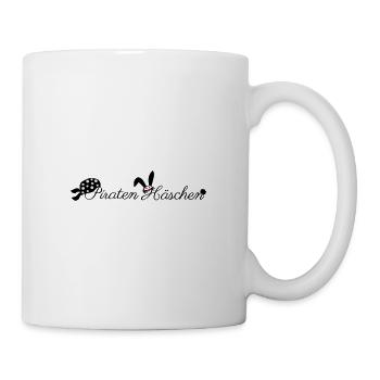 Piraten Häschen Hasen Pirat - Tasse - Weiß - Rechts