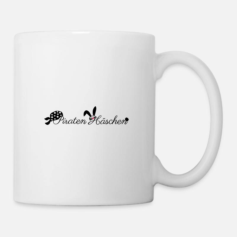 Piraten Häschen Hasen Pirat - Tasse - Weiß