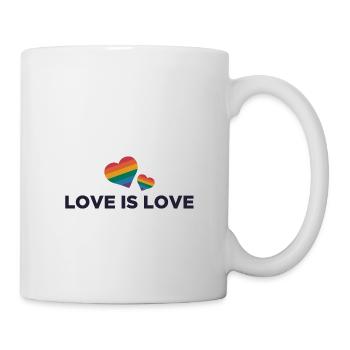 L'amour c'est l'amour - Mug blanc - blanc - Droite