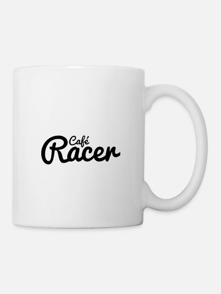 Cafe Racer Motorrad - Tasse - Weiß