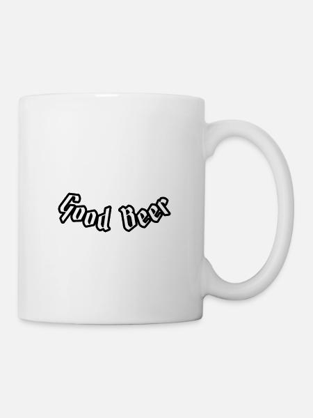 Good beer - Tasse - Weiß