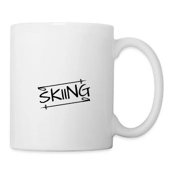 skiing - Tasse - Weiß - Rechts