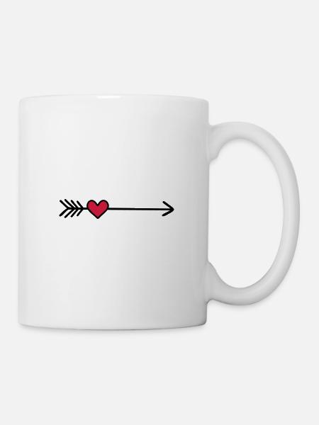 Herz - Tasse - Weiß