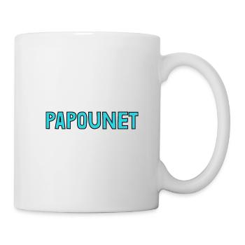 PAPOUNET. PAPA. FÊTE DES PÈRES. BONNE FÊTE PAPA - Mug blanc - blanc - Droite
