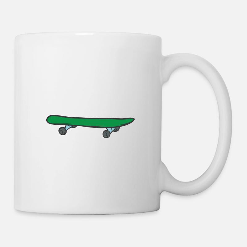 Skateboard - Mug blanc - blanc