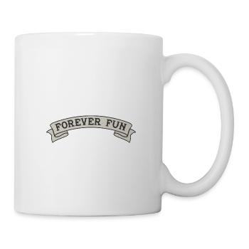 Forever Fun Banner - Tasse - Weiß - Rechts