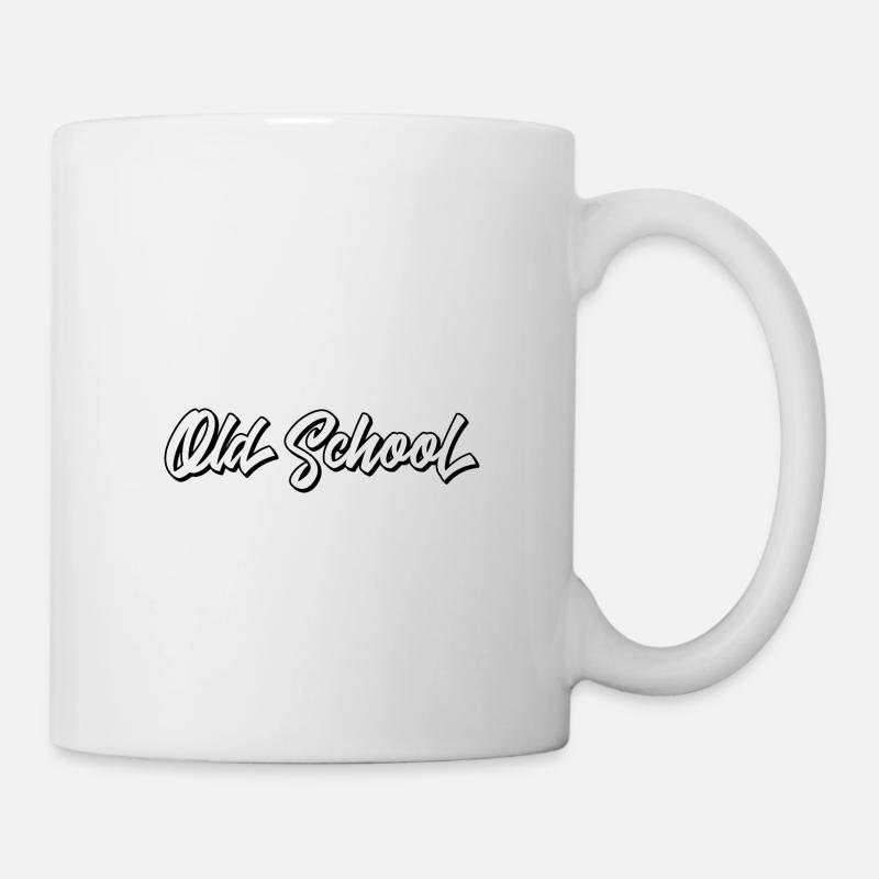 Oldschool - Tasse - Weiß