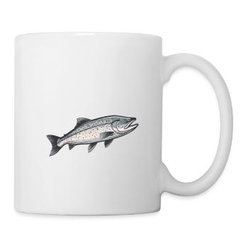 Salmon Fish Fishing Fishing Angler Fish Sports - Mug - white - Right