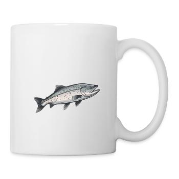 Salmon Fish Fishing Fishing Angler Fish Sports - Mug - white - Right