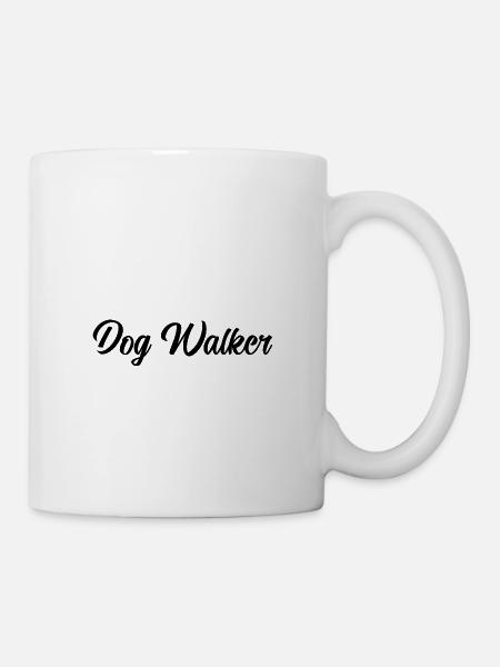 Dog Walker - Tasse - Weiß