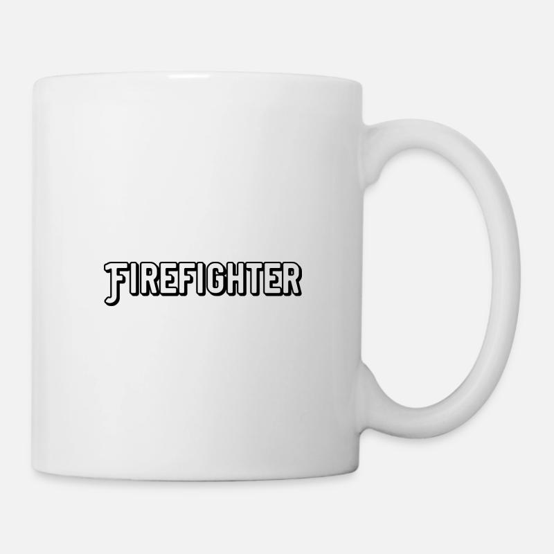 Firefighter - Tasse - Weiß