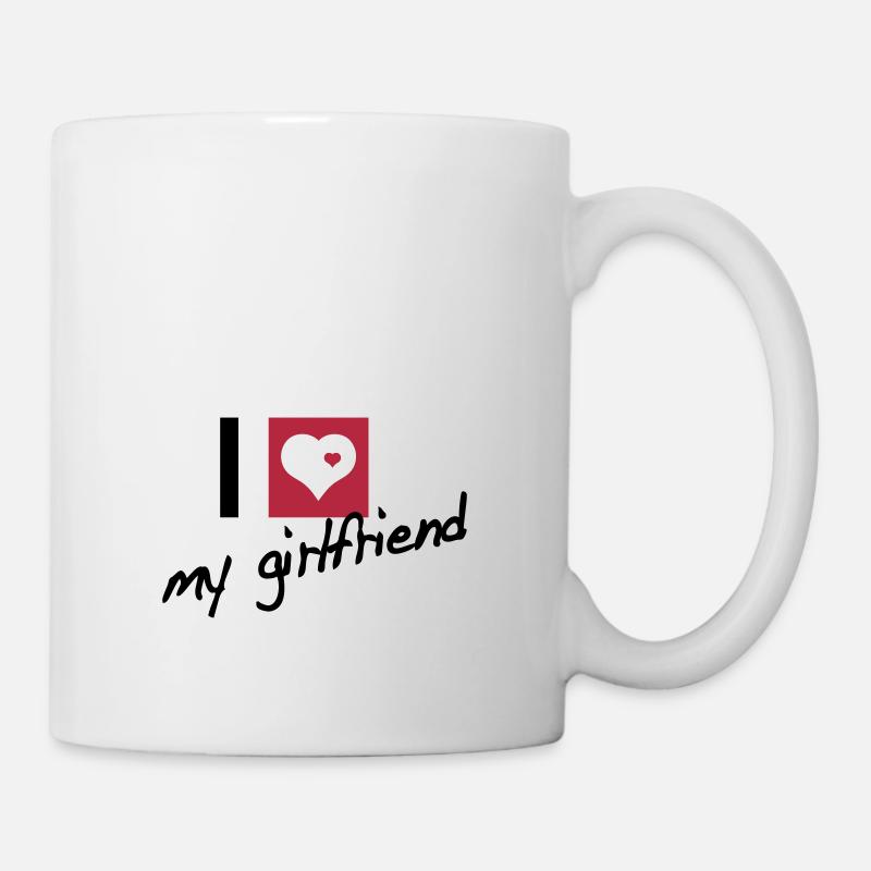 i love my girlfriend - Mug - white